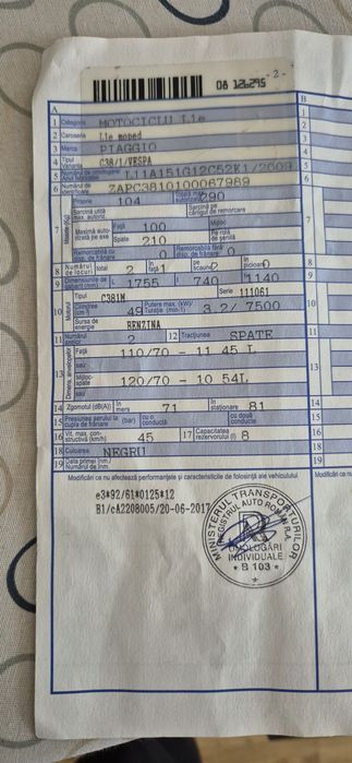 Scuter piaggio vespa lx 49 2t