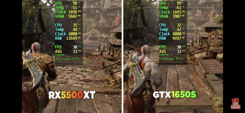 Placa video asus rx 5500 xt