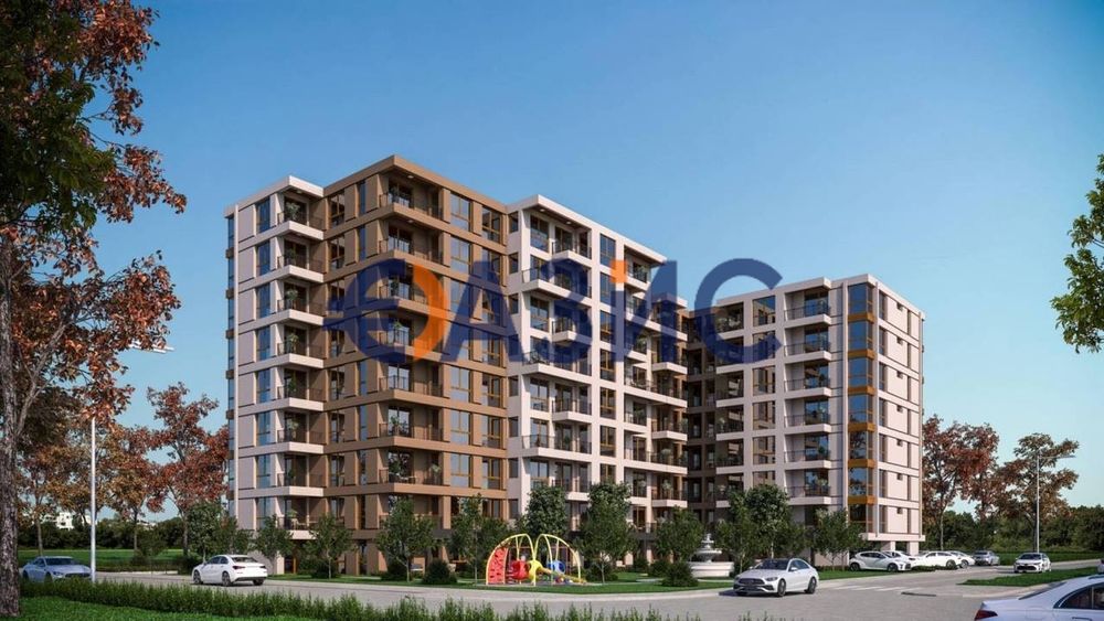 Апартамент с 2 спални и двор (21,5 кв.м) в „Lazur Residence“, м.