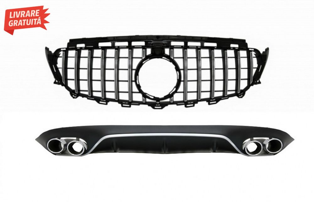 Difuzor Bara Spate cu Grila Centrala Mercedes E-Class C238 AMG Sport L