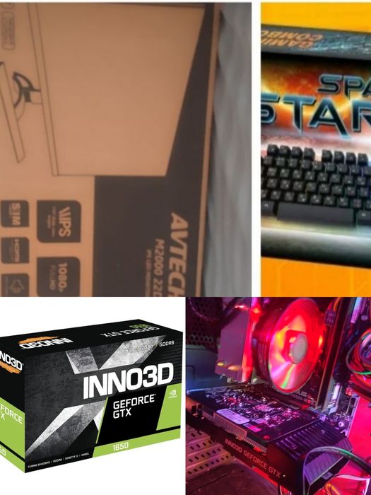 Игровой кейс Компьютер ПК GTX 1650 super ОЗУ 32 Гб DDR4 Новая сборка