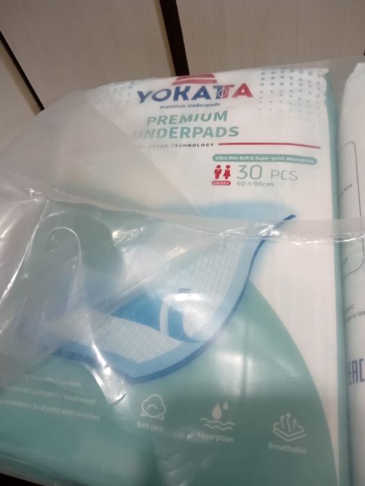 Продаются одноразовые пелёнки YOKATA Premium