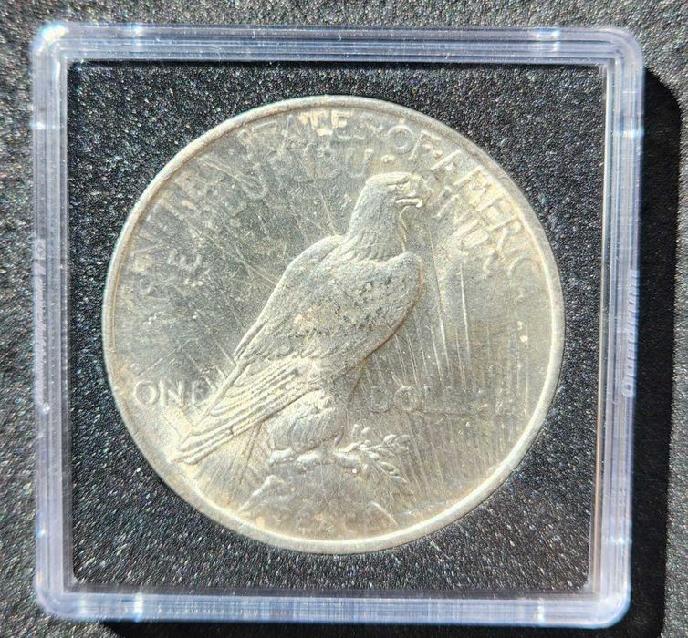 Monedă Argint 1 Dolar 1924 Peace Dollar USA - Patină Naturală