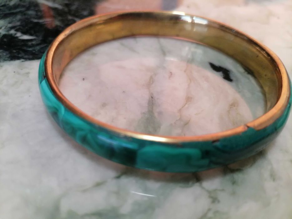 Bratara hand made din malachit natural autentic