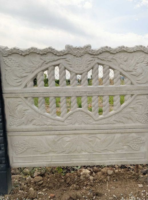 Gard din beton cu sau fără montaj