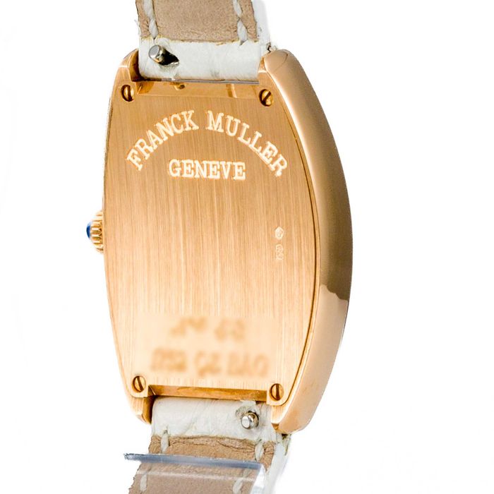 Franck Muller Cintree Curvex 18K Rose Gold Baguette Diamond 1752 QZ D BAG5N