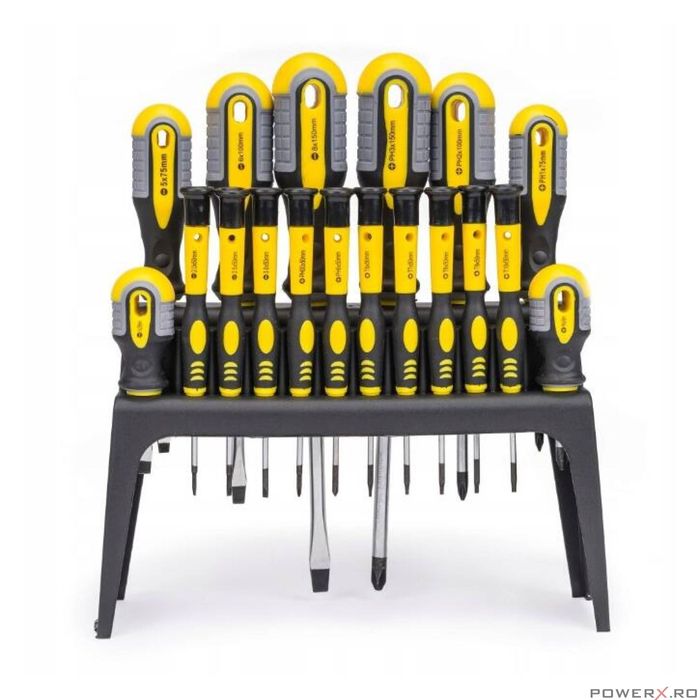 Set 18 surubelnite cu suport, mecanica fina, Powermat