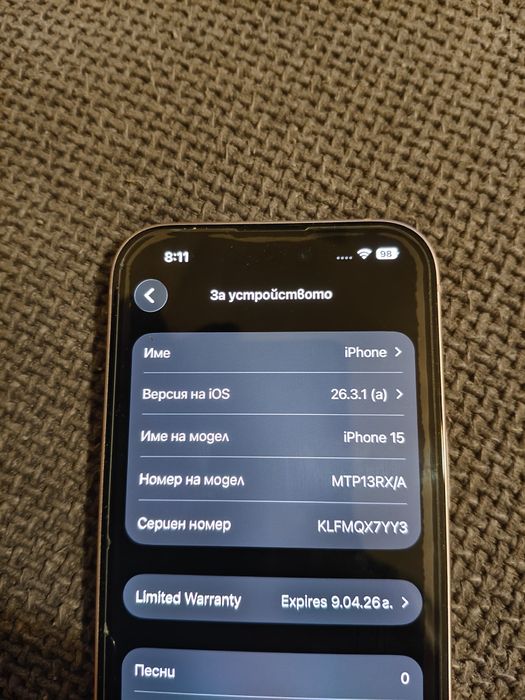 Iphone 15 128. Буквално нов.