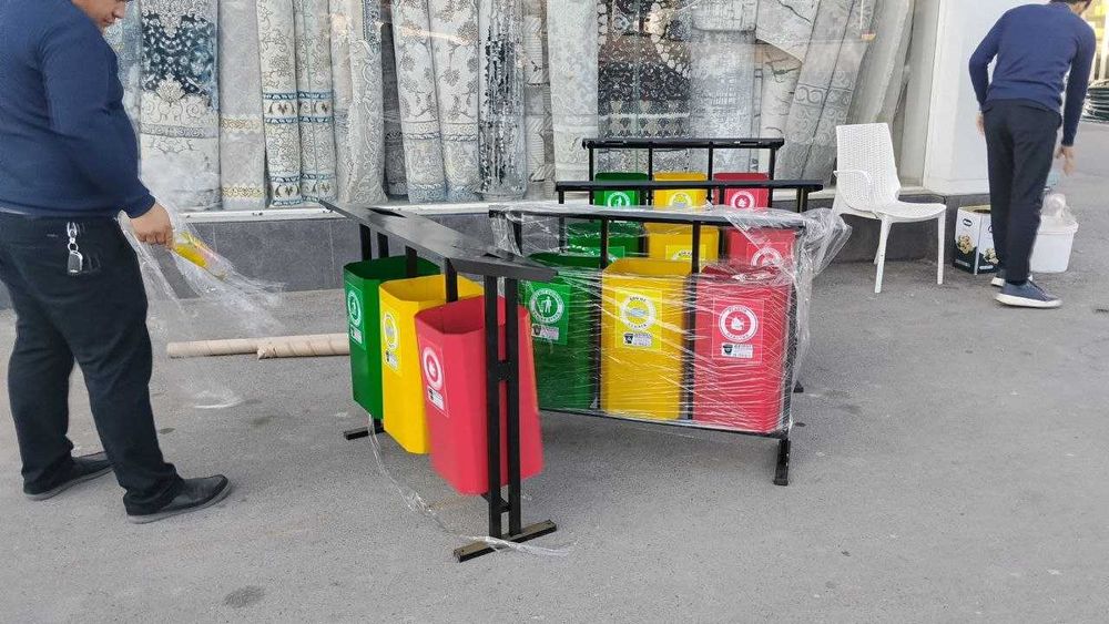 Металлические уличные урны 1, 2, 3 секции