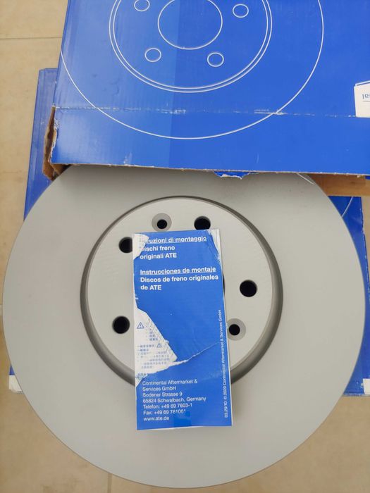 ATE предни спирачни дискове и накладки Citroen, Peugeot, Opel, Toyota