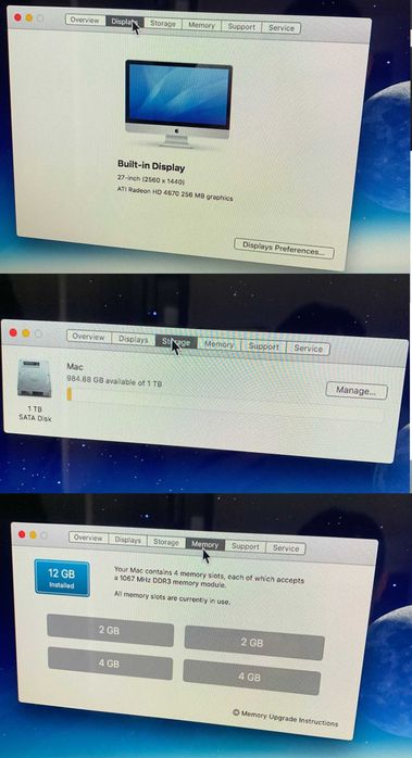 Mac 27-inch (Late 2009) – 12 GB RAM – Ecran Mare Superb, Perfect pentru Office/Filme
