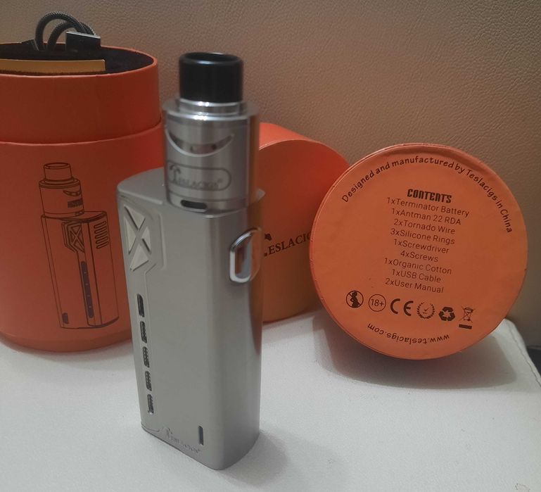 TeslaCigs Terminator AntMan RDA silver