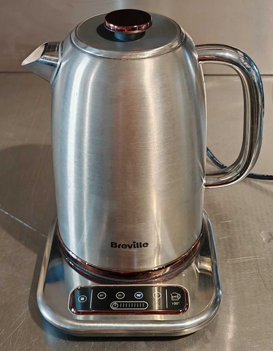 ВИДЕО * Електрическа кана Breville Selecta * Избор 80/85/90/95/100°C | 1.7 л | 3 kW бързо кипене | Цифров контрол | Матирана неръждаема стомана VKT159