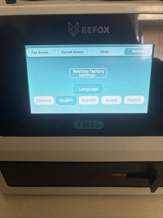 Refox FM-45 – машина за ламиниране и дебъблинг с аксесоари и molds