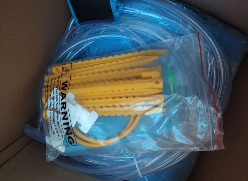 LALAHO castel gontabil cu tobogan pompa inclusa noi nefolosit