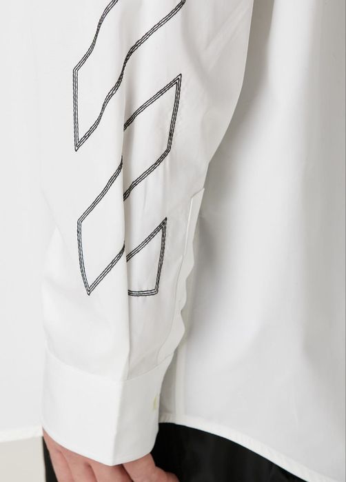 Мъжка бяла риза Off White