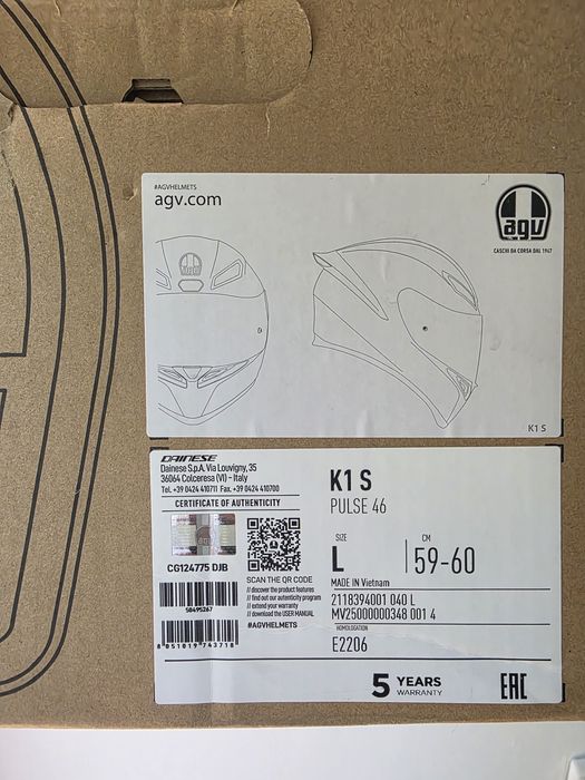 Vând casca nouă AGV K1-S Pulse 46 - mărimea L