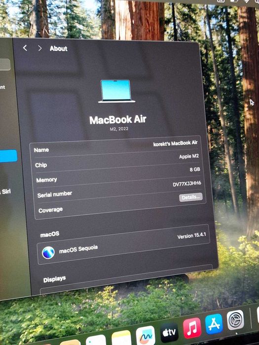 Apple MacBook Air M2 (2022), 13.6" / 8GB, 256GB SSD