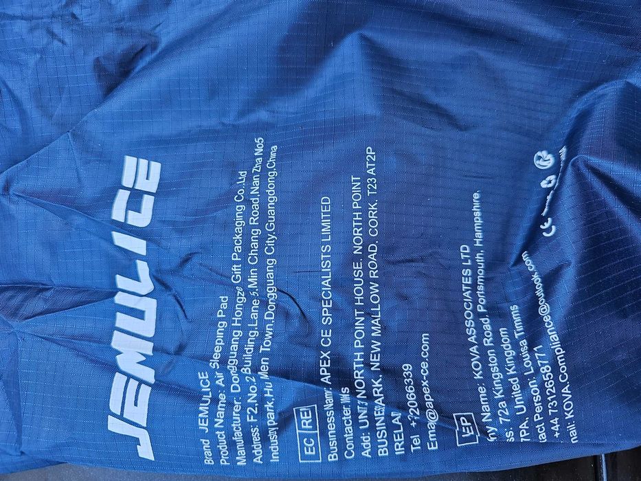 Saltea de camping autogonflabila izolată cu pompă de la picior