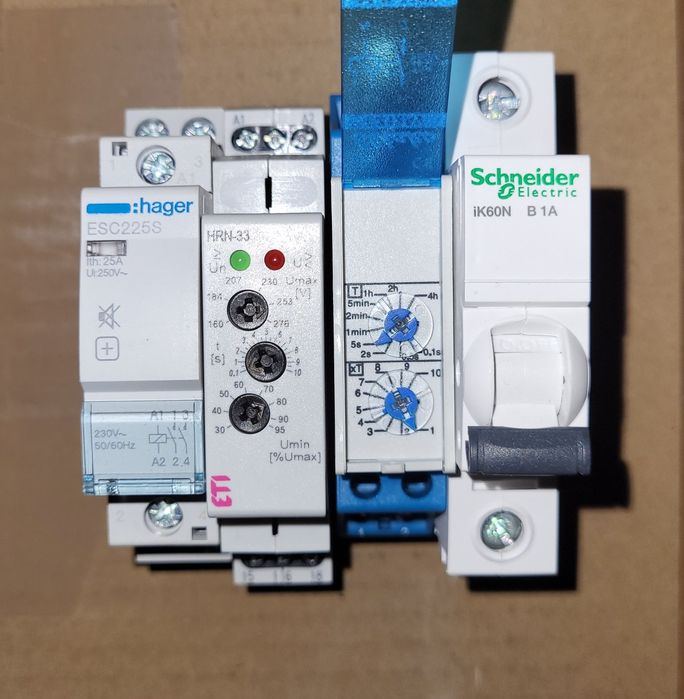Set protectie tensiune - releu timp + Eti HRN 33 + contactor silentios