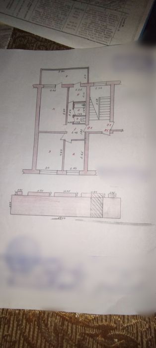 3-х комнатная в центре Чирчика