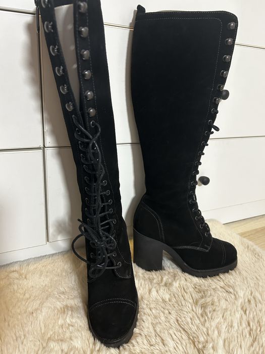 Cizme de piele intoarsa 36