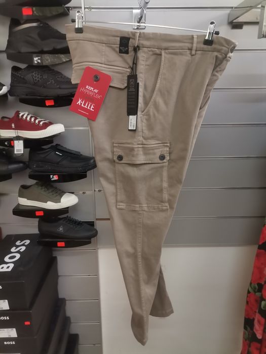 Оригинален панталон Replay Jaan cargo W36 нов мъжки карго долнище