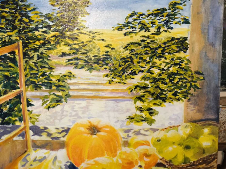 Голяма картина Натюрморт масло върху платно