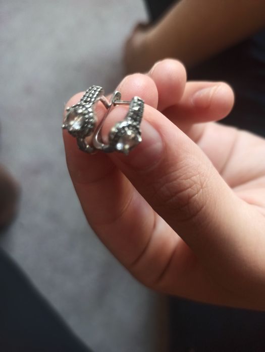 Серёжки серебро 925 пробы