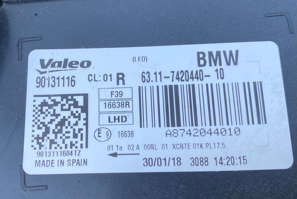 Фарове far BMW LED фар за Бмв Х2 Ф39 Bmw X2 F39