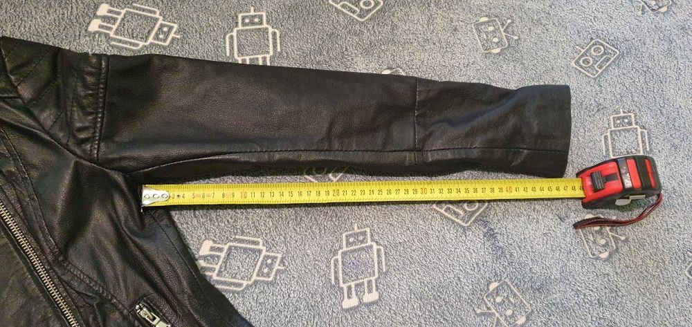 Оригинално яке естествена кожа Barneys