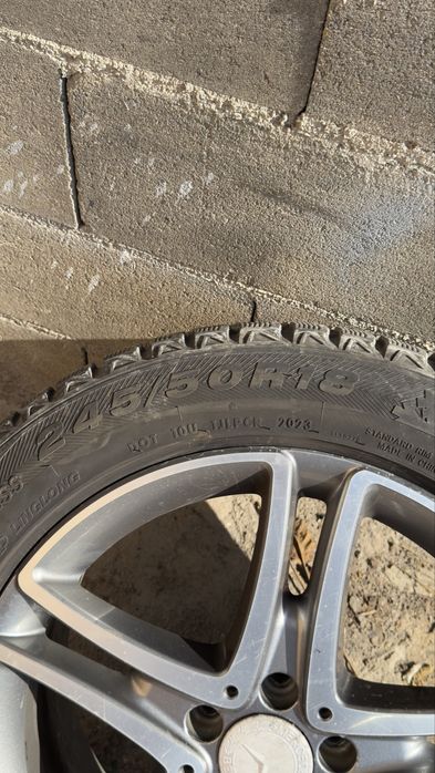 Джанти с нови зимни гуми за мерцедес ес класа 5х112 18 Mercedes 5x112