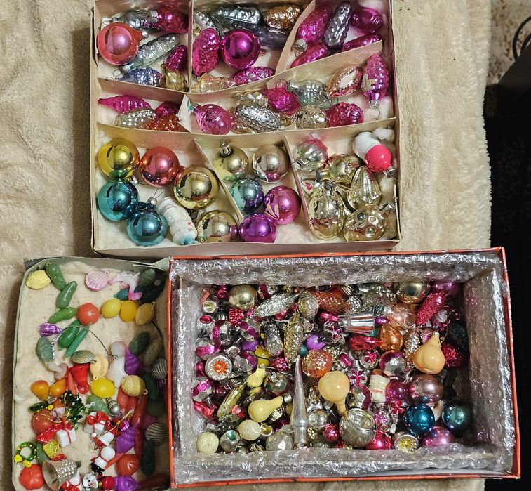 Елочные игрушки времен СССР