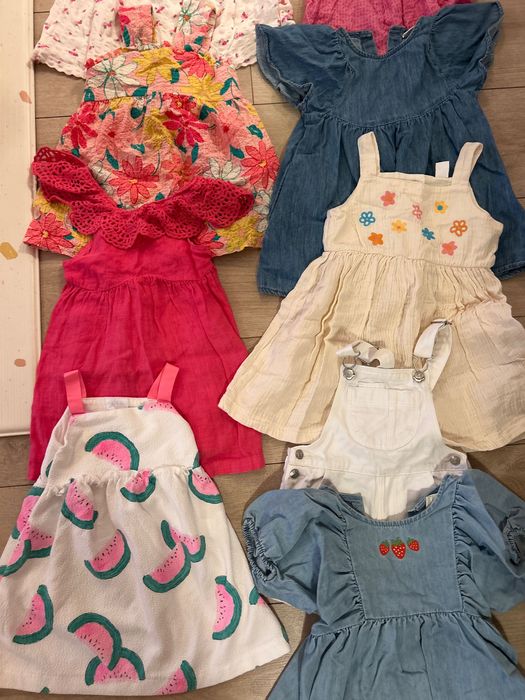 Zara Next 8 рокли и гащеризон 86-92 + подаръци