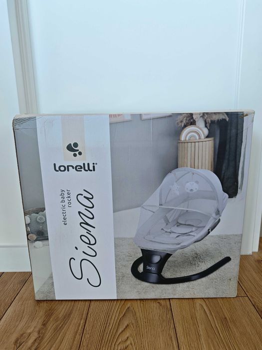 Lorelli Бебешки електрически шезлон - люлка SIENA Graphite - ЧИСТО НОВ