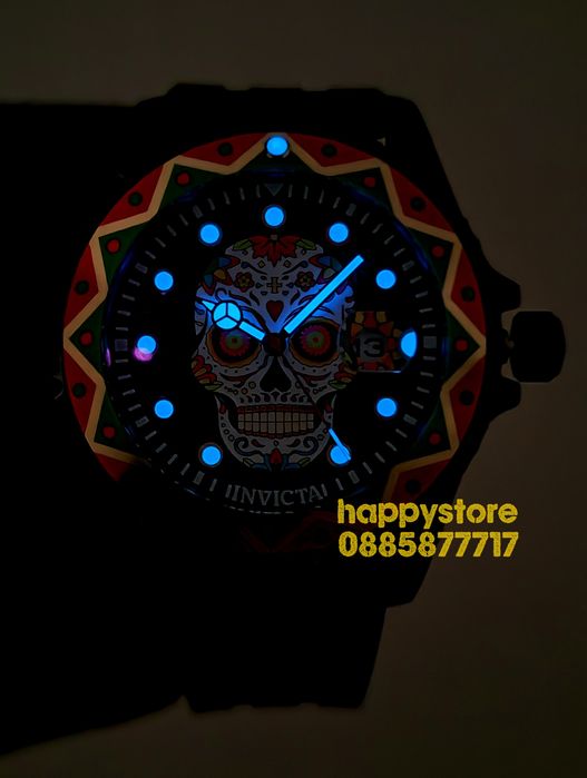 INVICTA Muertos Fiesta 43 mm, нов ръчен часовник