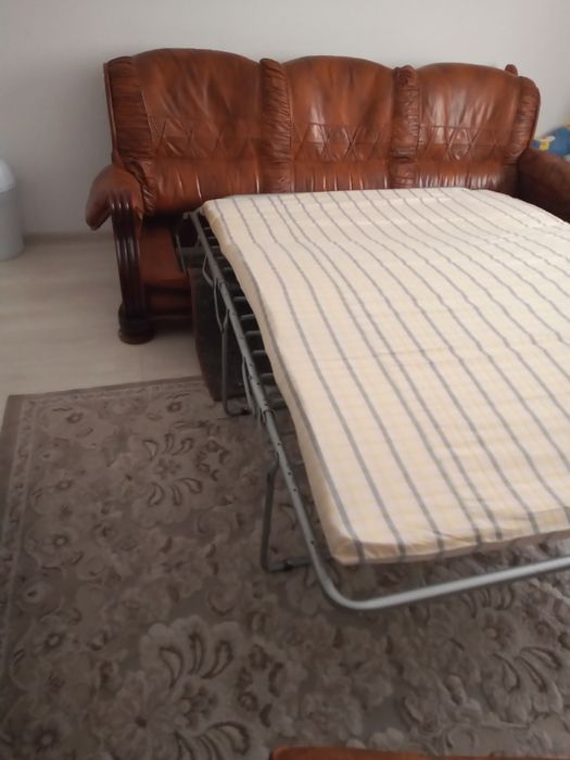 Canapea din piele naturala extensibila