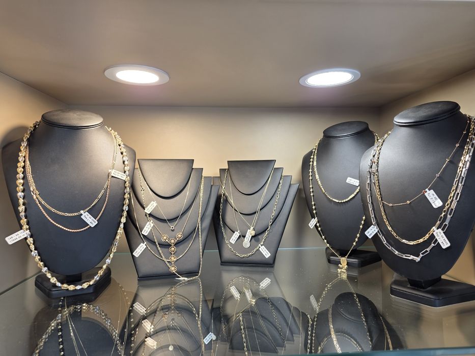 ROYAL: Bijuterii AUR 14K Bratara, Lant, Inel Colier/Bijuterie 585 dama 14k 18k