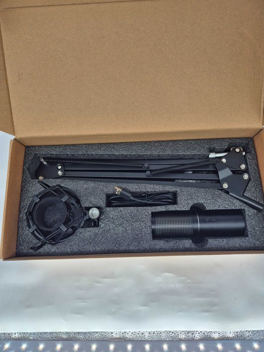 Kit Microfon Condensator TONOR Q9S, USB, Cardioid, Braț Articulat, Gaming & Streaming - Grad E