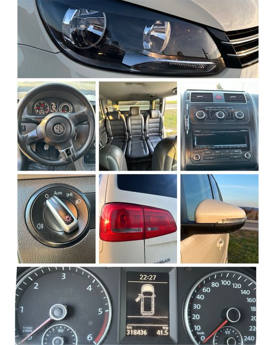 Vând VW Touran 2012, 7 locuri, 318436 km - reali, 2.0 TDCI, 140CP