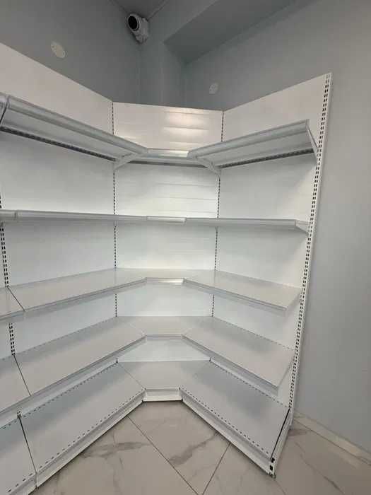 Професионални стелажи за магазин (120кг на рафт) и ъглови стелажи НОВИ