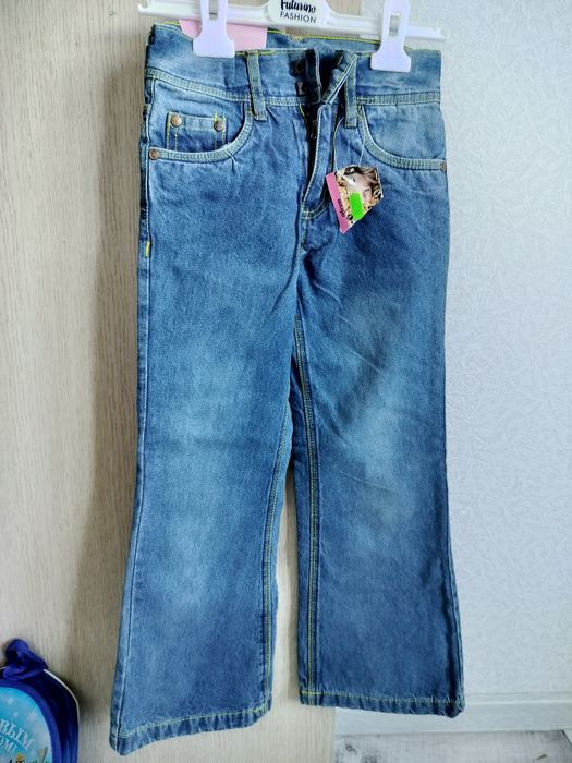 Джинсы клёш, для девочек новые