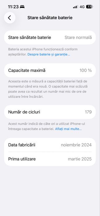 Iphone 16e alb ca nou