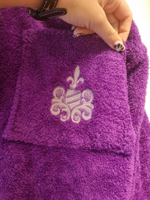 Лилав топъл халат - чисто нов!