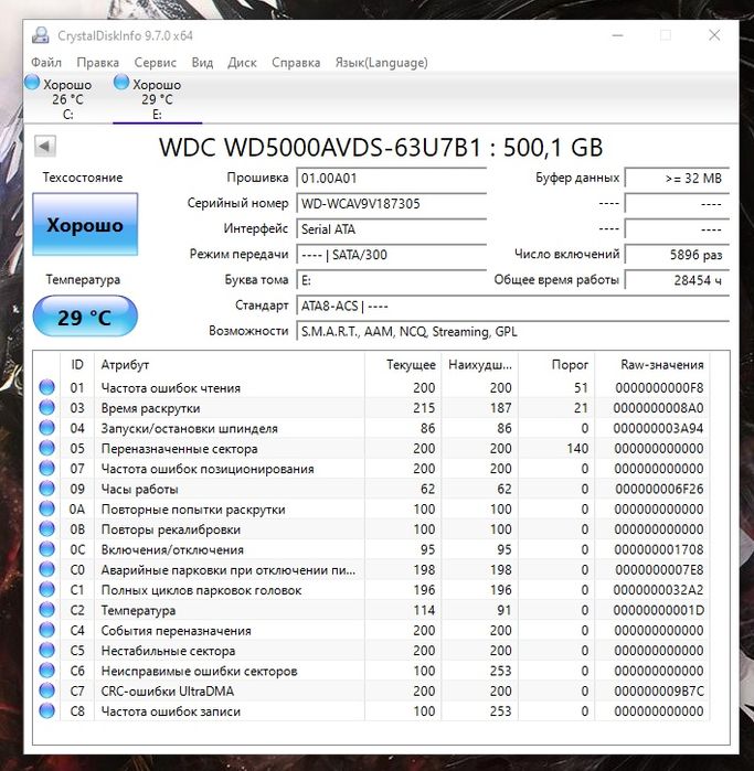 Жёсткий диск 500гб WD Green продам