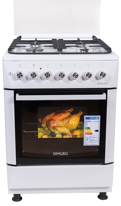 Кухонная плита SIMURG FK6406 GAZW-LUXE белый