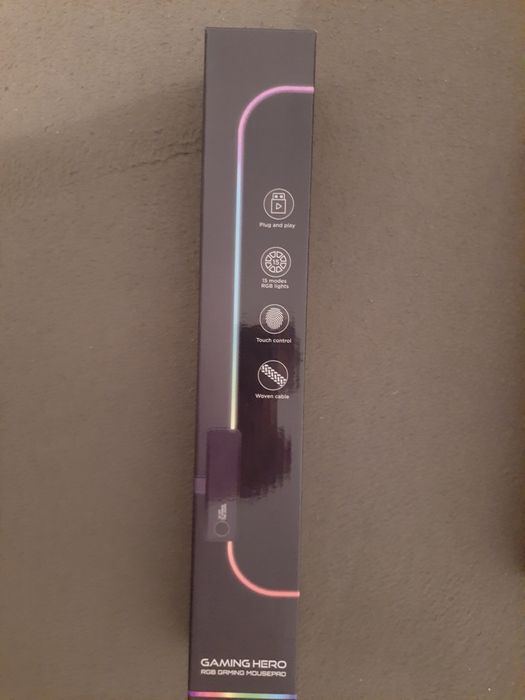 Vand mousepad RGB marime M/L nou, sigilat