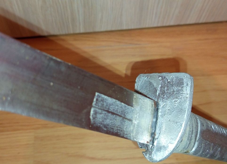 Sabie vintage robustă, lamă de inox solida, turnată dintr-o bucată