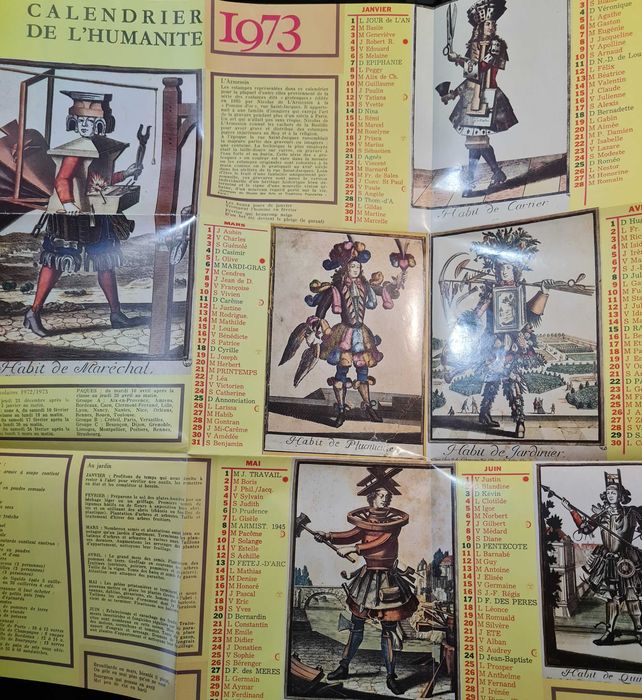 revista „Almanach de L'Humanité” - 1973 (+ calendar) + Bonus