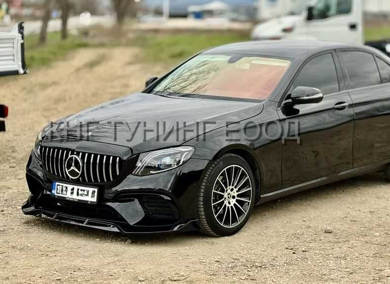 Преден лип спойлер за мерцедес в213 амг / mercedes w213 lip spoiler amg / добавка за предна броня / нож